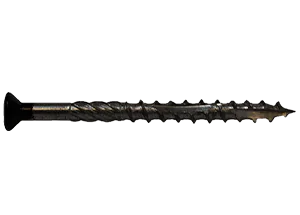 Zwarte gevelschroeven 4x40/4x80 rvs gehard